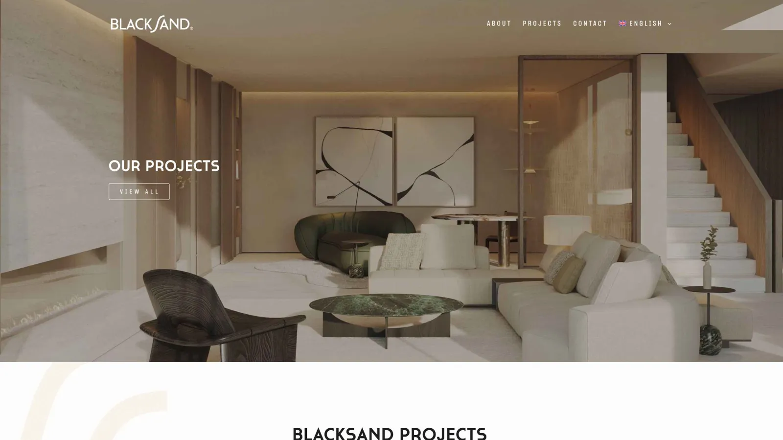 Website for luxury property development