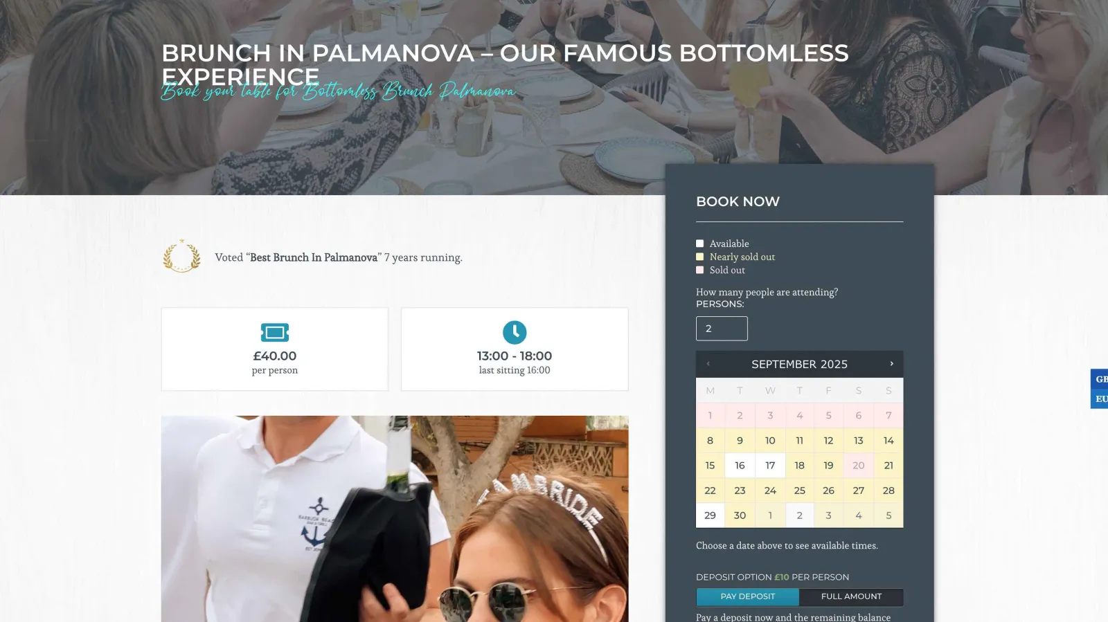New website for popular restaurant, Gallery