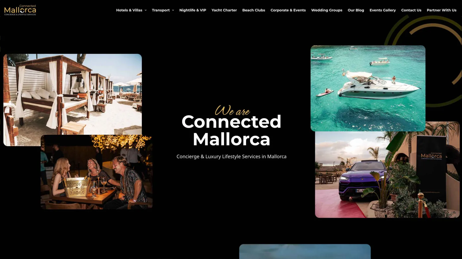 Luxury concierge website design