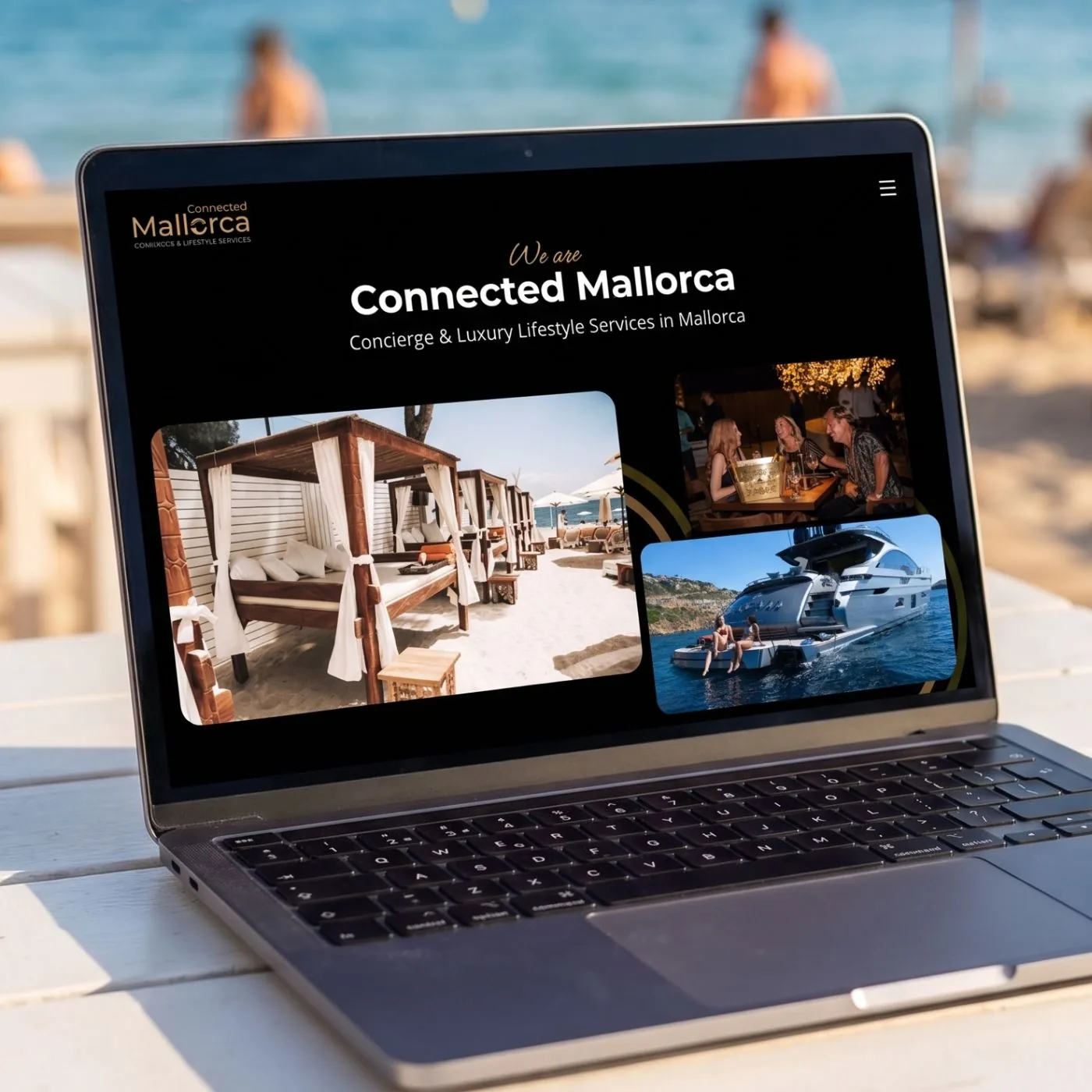 Connected Mallorca luxury yacht charter website designed by Jayco Digital