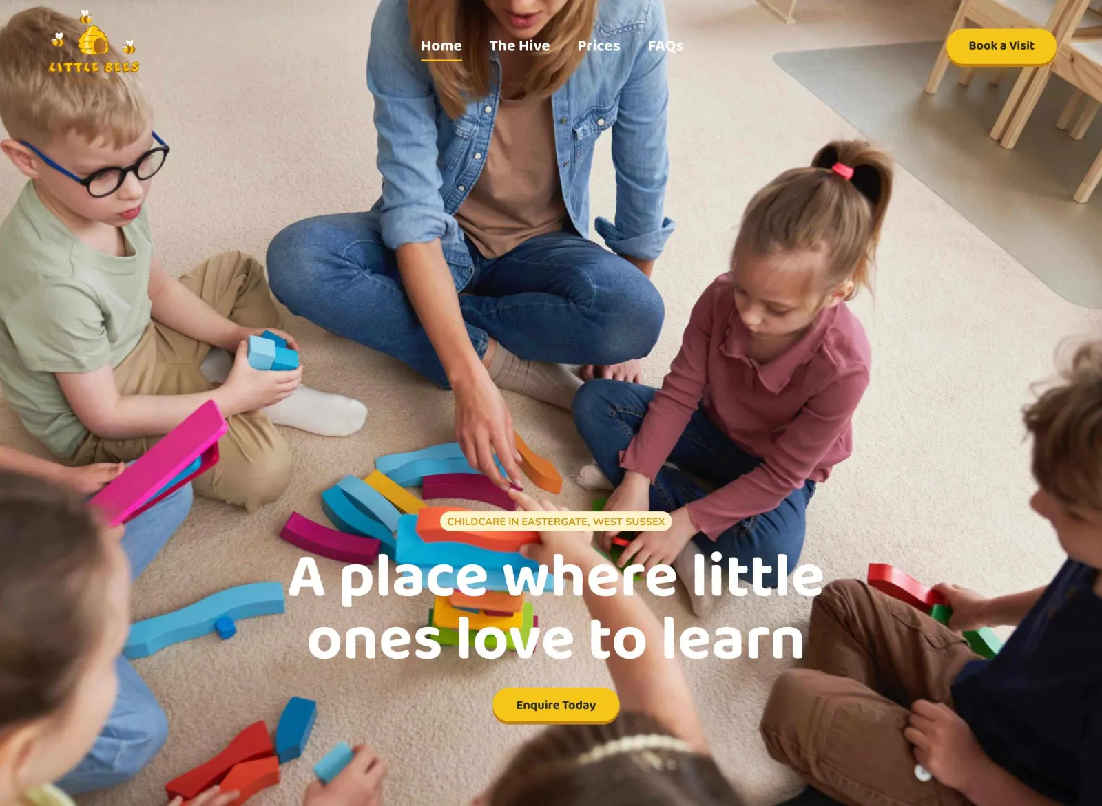 Website design for Little Bees Childcare