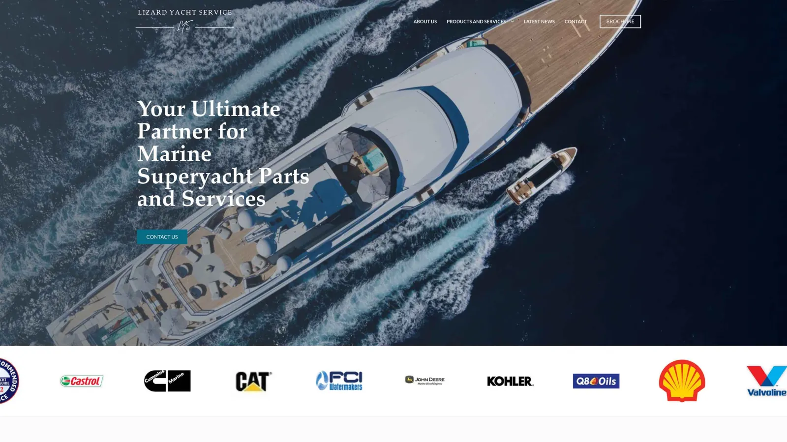Website and interactive online brochure, interface