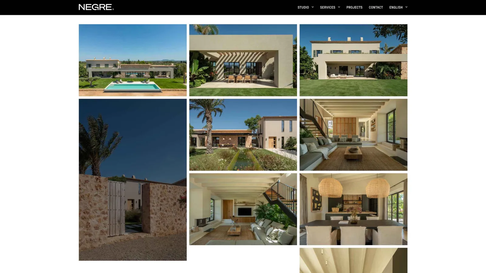 Website design for Nerge, view