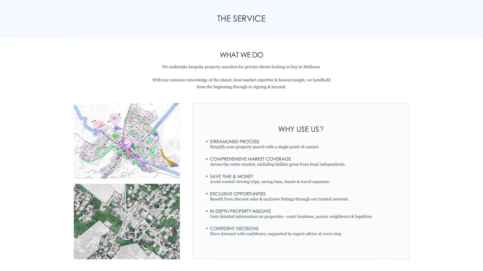 Website design for Property Mallorca, view
