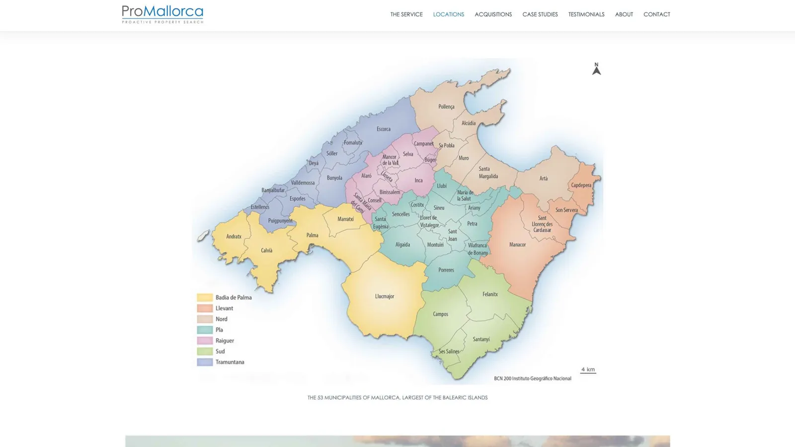 Website design for Property Mallorca, view