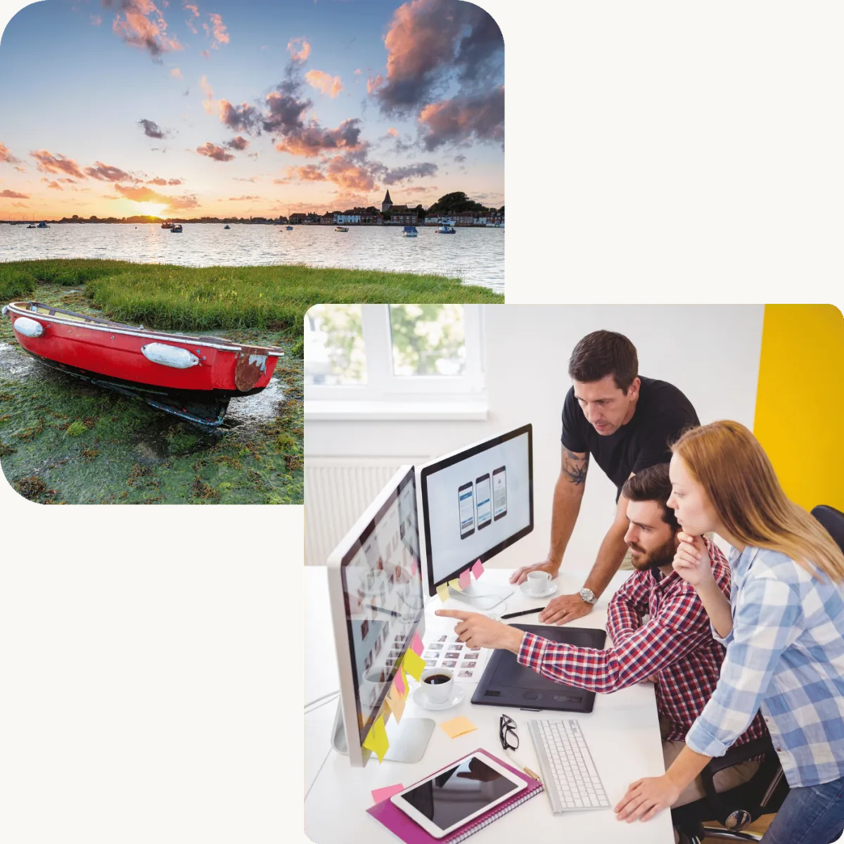 Bosham harbour, West Sussex, with web design company Jayco Digital